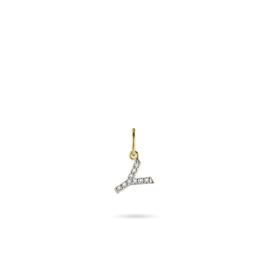 Gisser - Gold Plated Y Initial Pendant