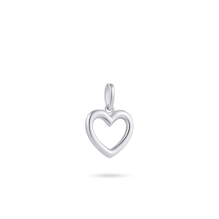 Gisser - Silver Open Heart Pendant