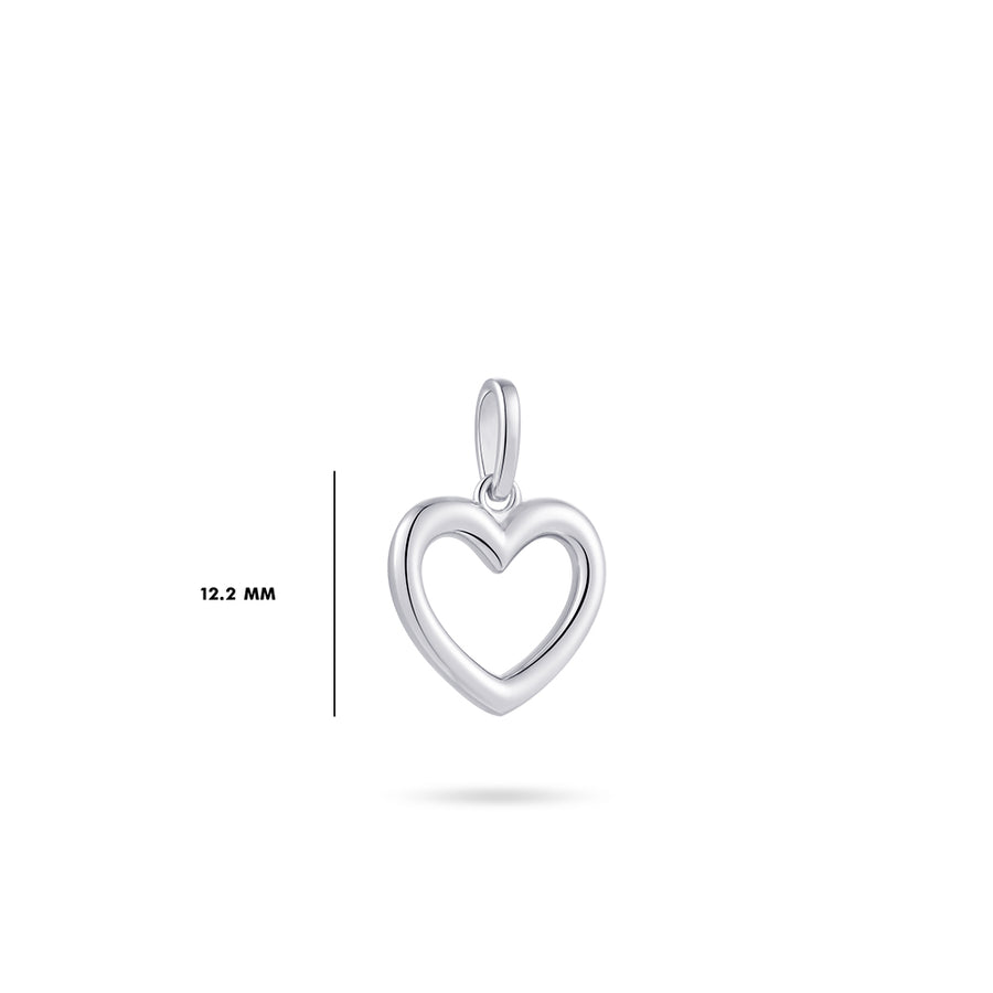 Gisser - Silver Open Heart Pendant