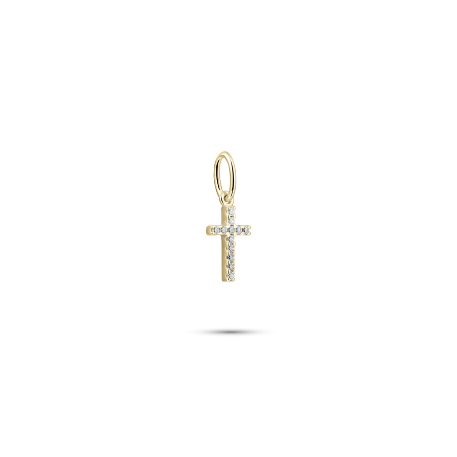 Gisser - Gold Plated CZ Cross pendant