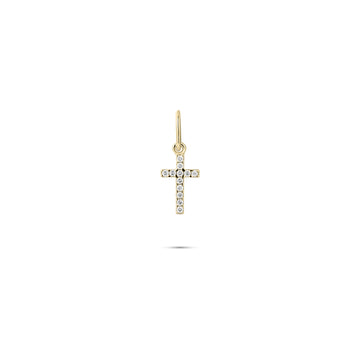 Gisser - Gold Plated CZ Cross pendant