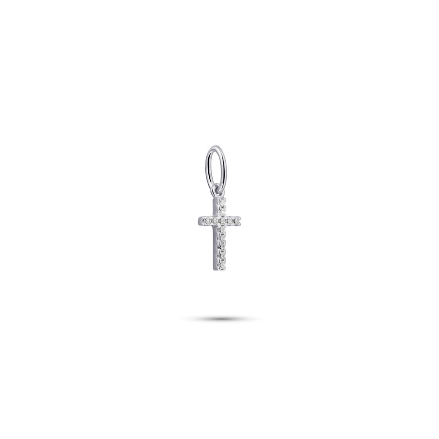 Gisser - Silver CZ Cross pendant