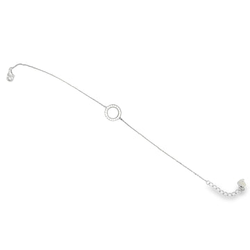 Sterling Silver CZ Circle Bracelet
