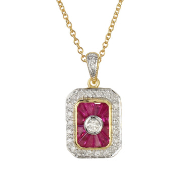 Ruby & Diamond Necklace