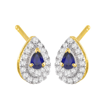 Sapphire & Diamond Earrings