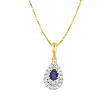 Sapphire & Diamond Necklace
