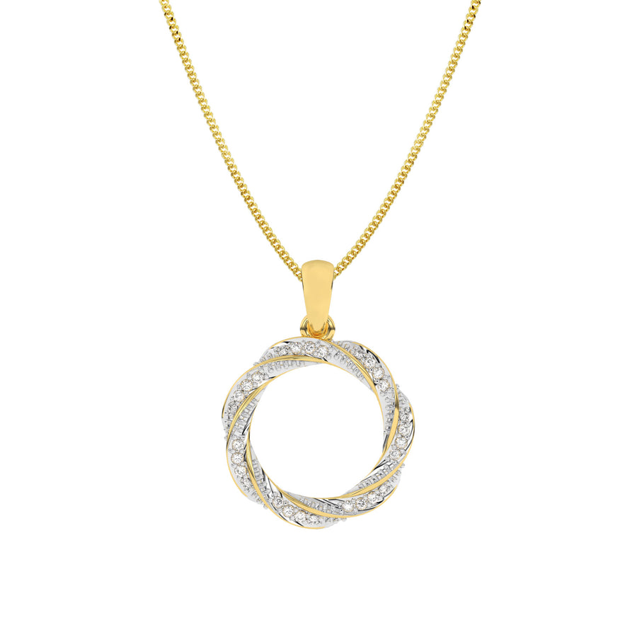 Diamond Circle Necklace
