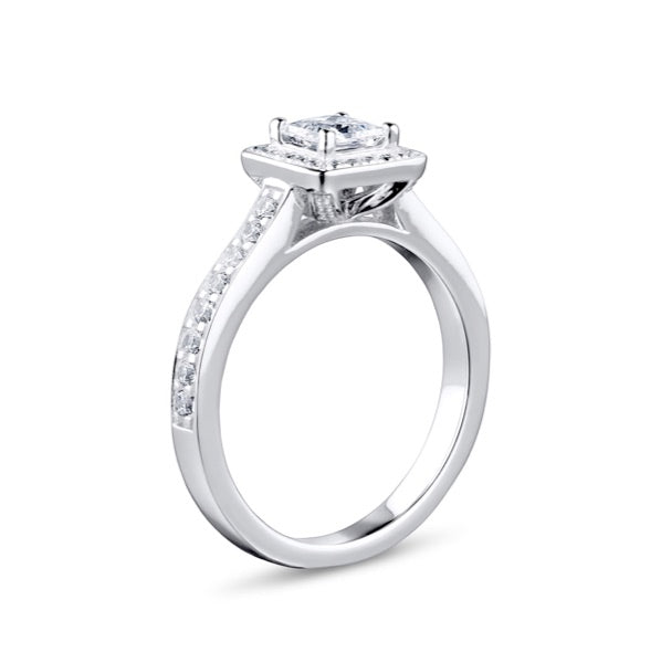 Princess Cut Diamond Cluster Ring