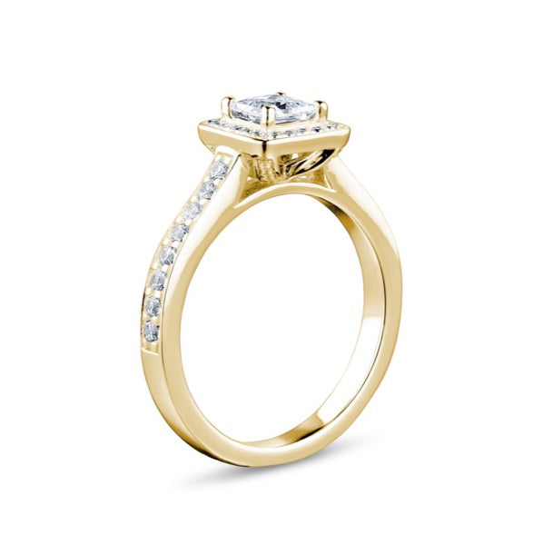 Princess Cut Diamond Cluster Ring