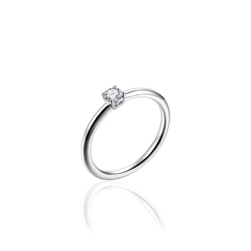 Gisser - Silver CZ Ring
