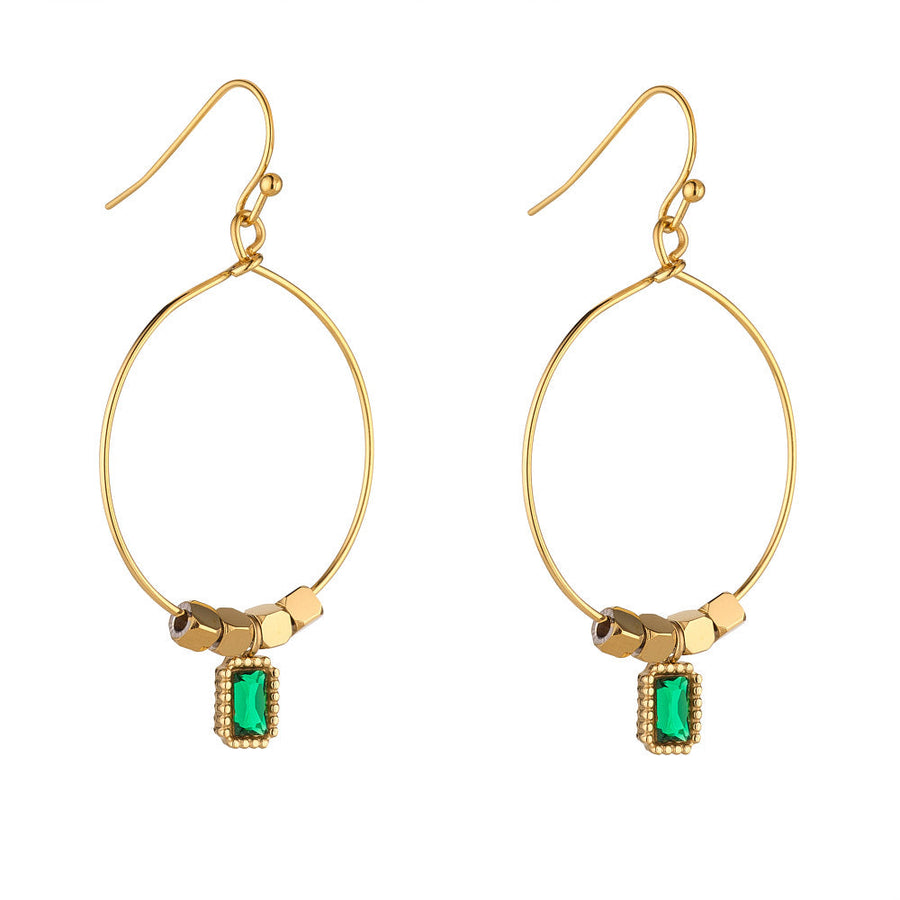 Knight & Day - Keilani Emerald Earrings