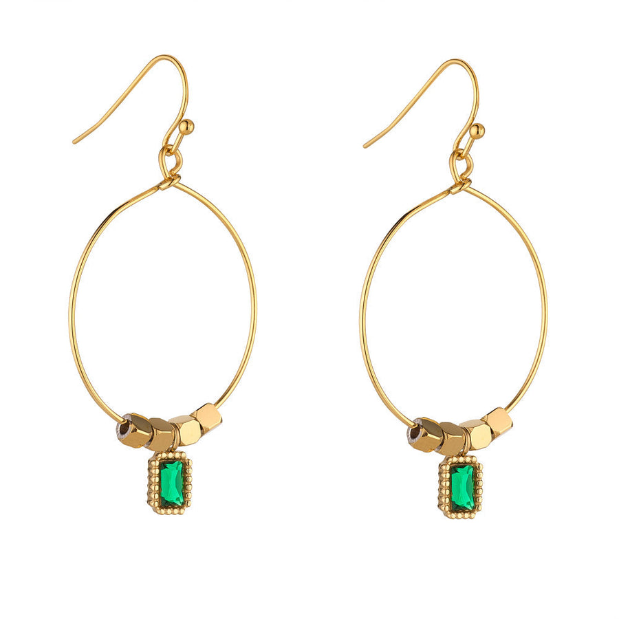 Knight & Day - Keilani Emerald Earrings