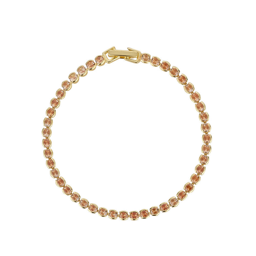 Knight & Day - Dakota Champagne Tennis Bracelet