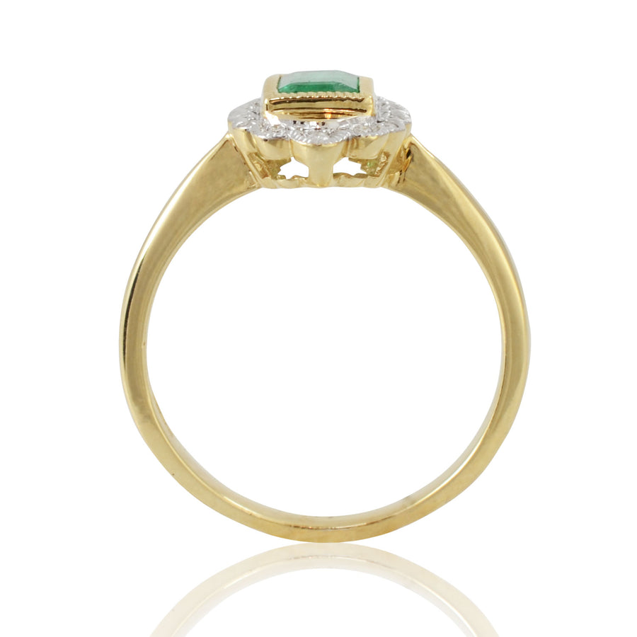 Emerald & Diamond Ring