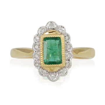 Emerald & Diamond Ring
