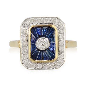 Sapphire & Diamond Ring