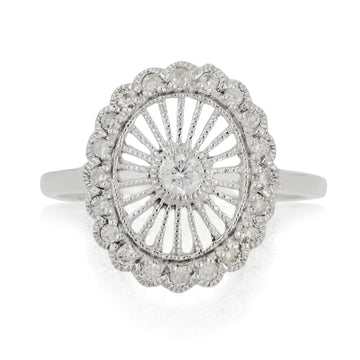 Diamond Cluster Ring