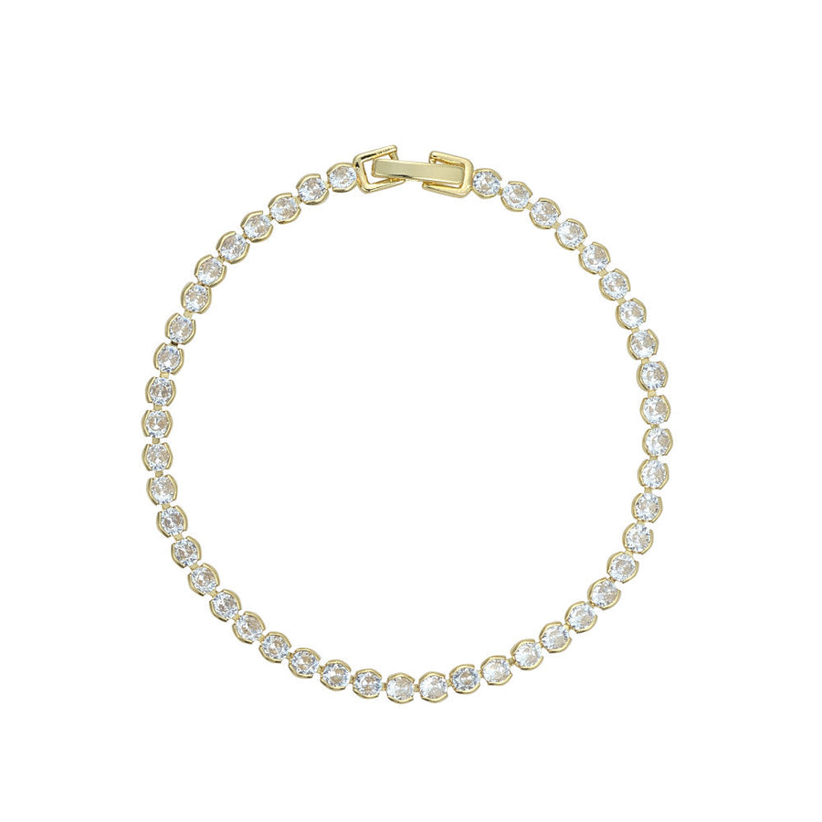 Knight & Day - Dakota Gold Tennis Bracelet