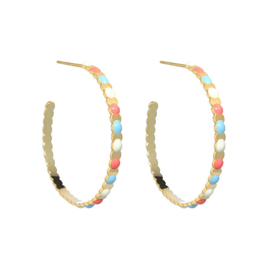 Knight & Day - Summer Hoop Earrings