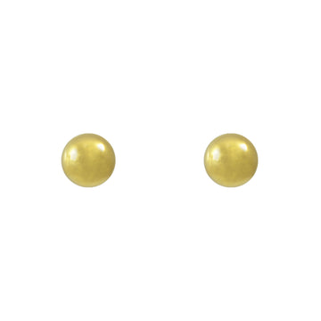 Silver Gold Plated Ball Earrings 6mm