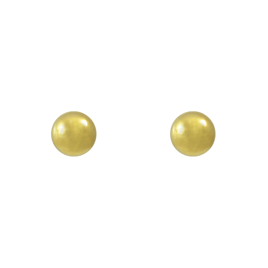 Silver Gold Plated Ball Earrings 6mm