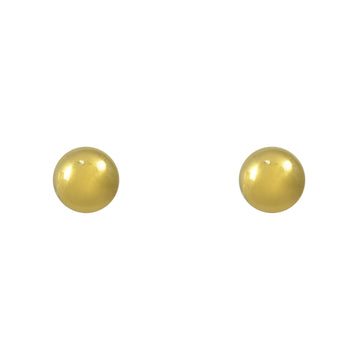 Silver Gold Plated Ball Earrings 8mm