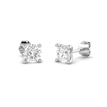 Lab Diamond Solitaire Earrings