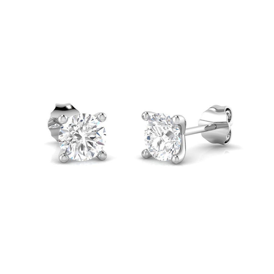 Lab Diamond Solitaire Earrings