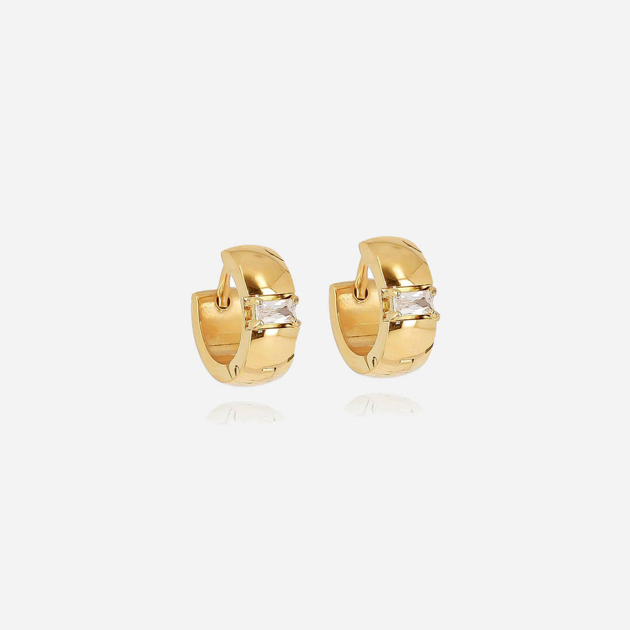 Zag Bijoux - Chunky Mini Hoop Earrings