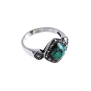 Marcasite Turquoise Ring