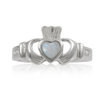 Silver Claddagh Ring - June