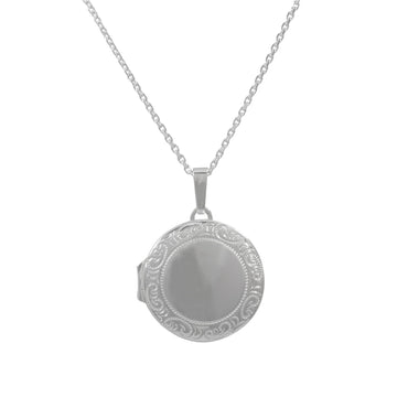 Sterling Silver Round Locket