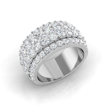 Lab Diamond Cluster Ring
