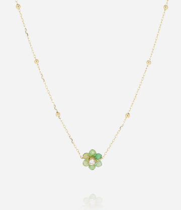 Zag Bijoux - Petalo Necklace Green