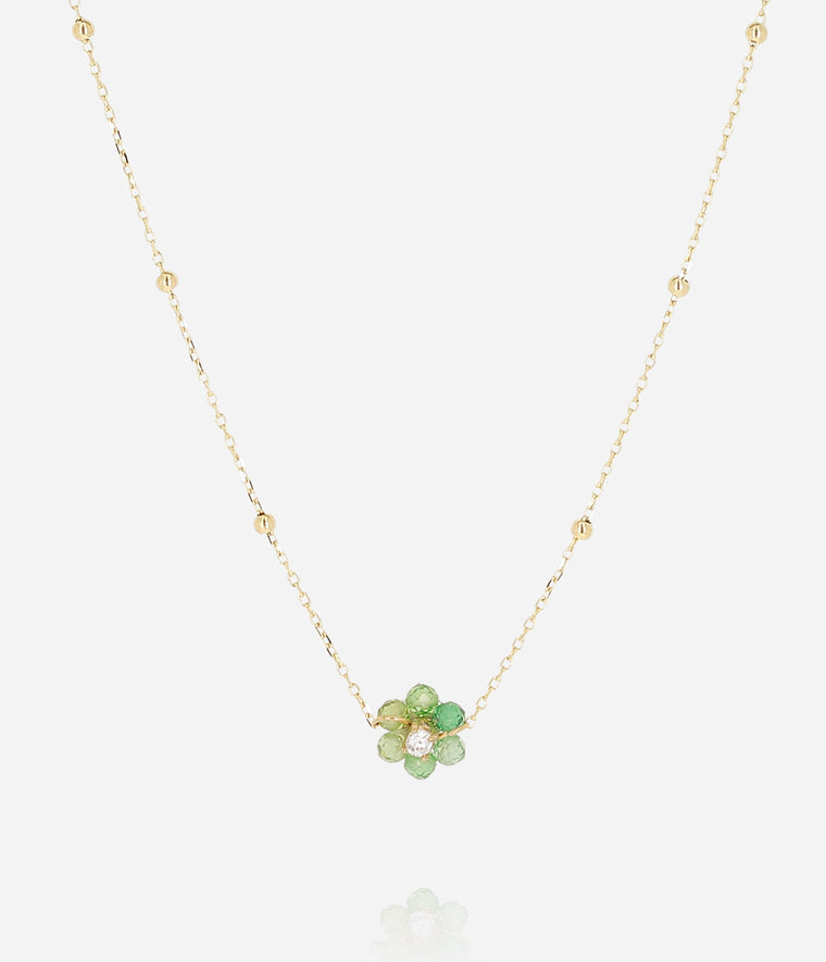 Zag Bijoux - Petalo Necklace Green