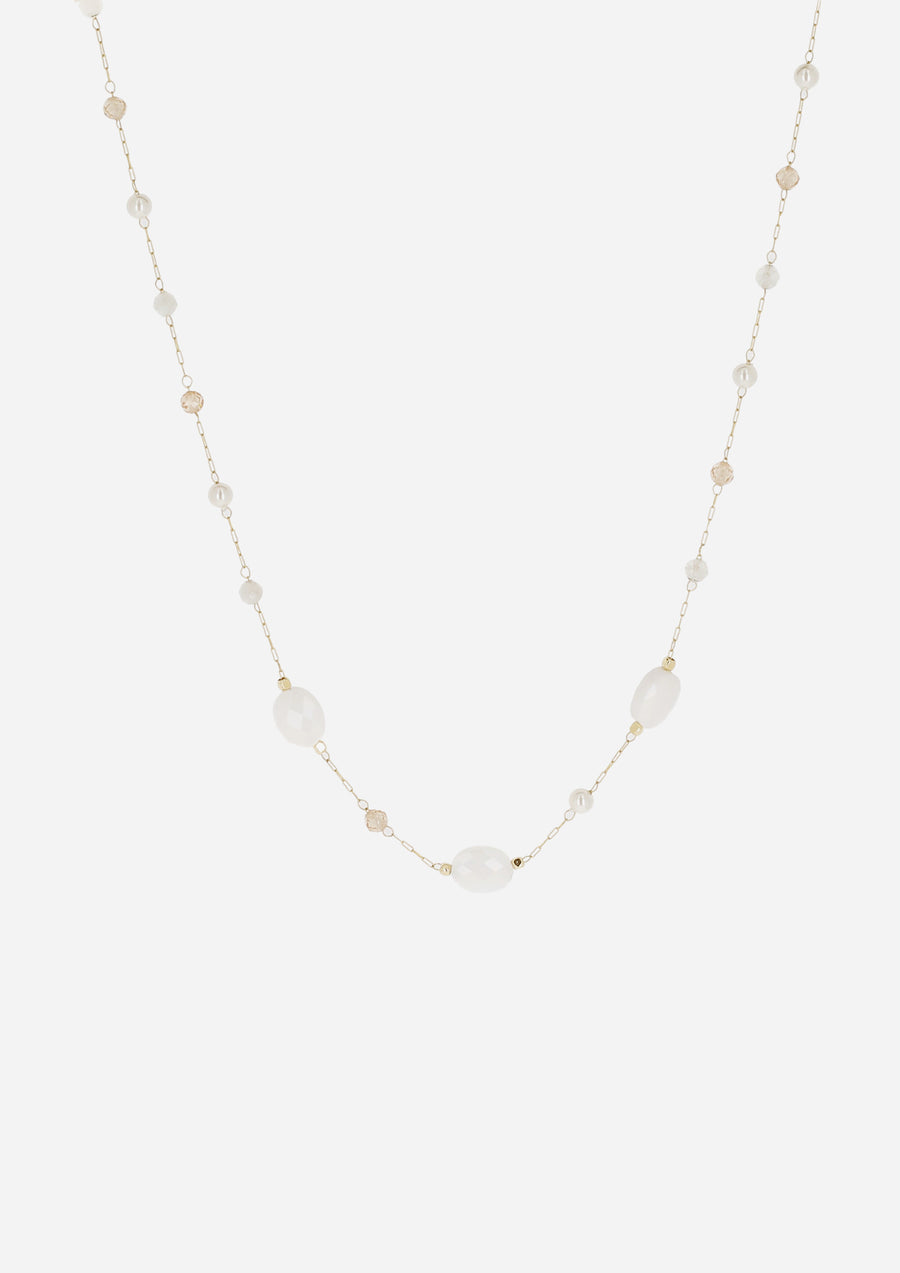 Zag Bijoux - White Beaded Necklace