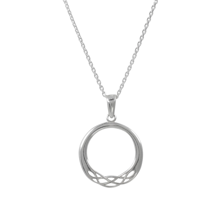Sterling Silver Celtic Open Circle Necklace
