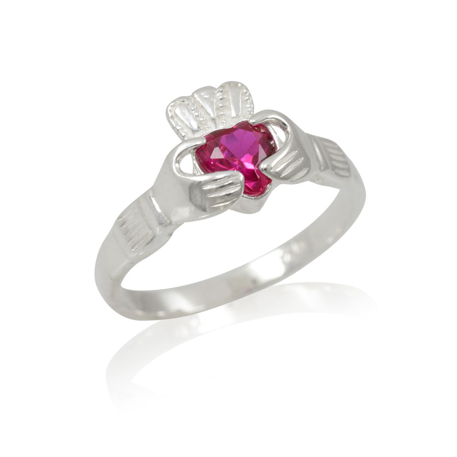 Silver Claddagh Ring - July