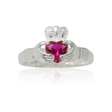 Silver Claddagh Ring - July