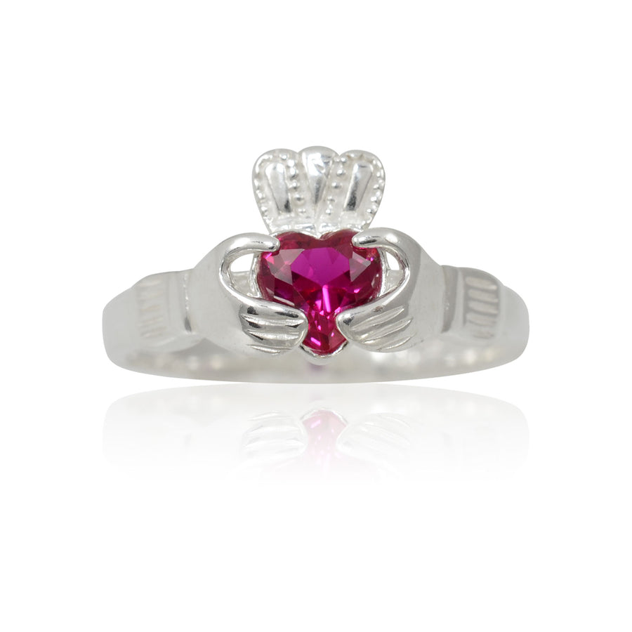 Silver Claddagh Ring - July