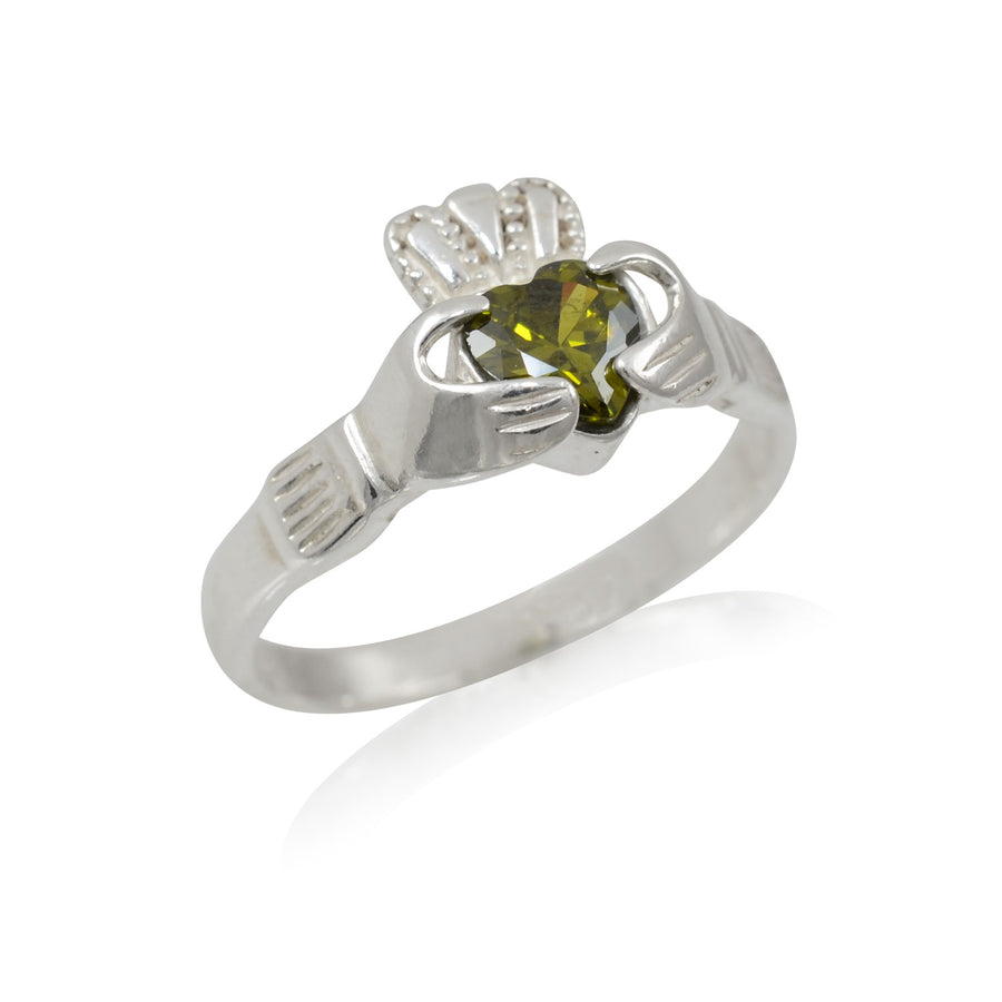 Silver Claddagh Ring - August