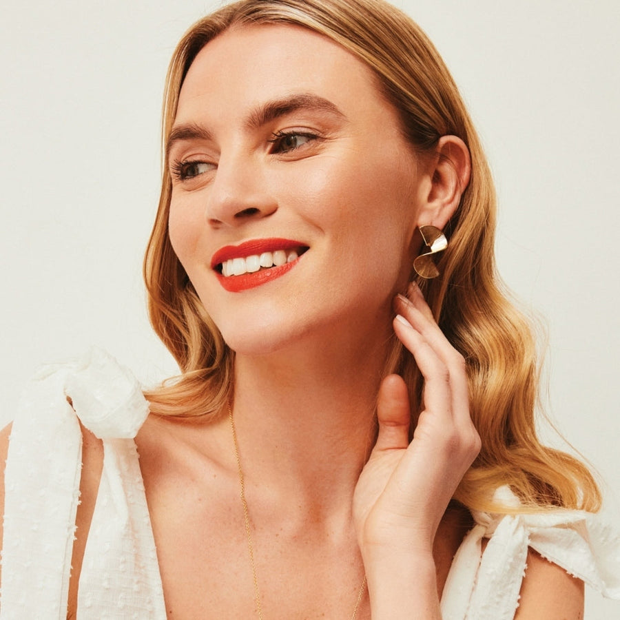 Knight & Day - Spiral Style Gold Earrings