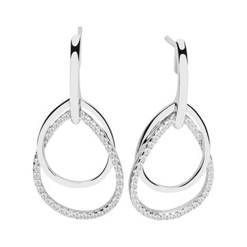 Nana Kay - Swinging Silver Balance Earrings