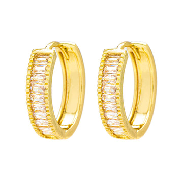 Knight & Day - Izabella B Medium Gold Hoops