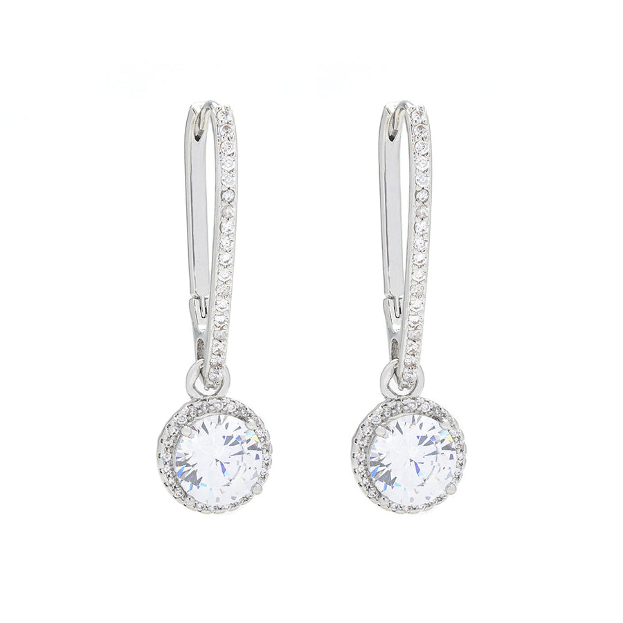 Knight & Day - French Clip CZ Earrings