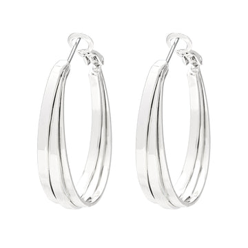 Knight & Day - Amalia Silver Hoops
