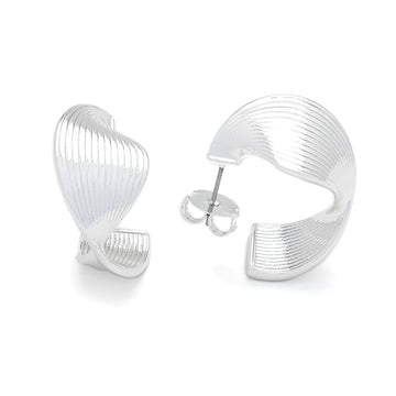 Knight & Day - Spiral Style Silver Earrings