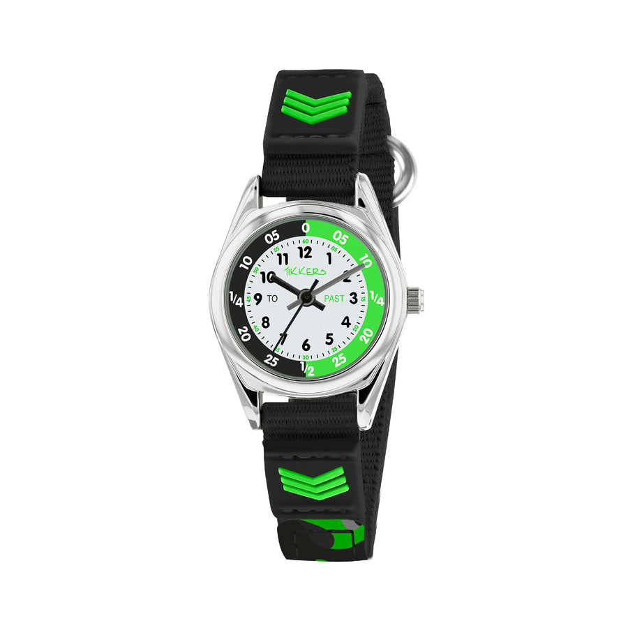 Tikkers Black & Green Watch