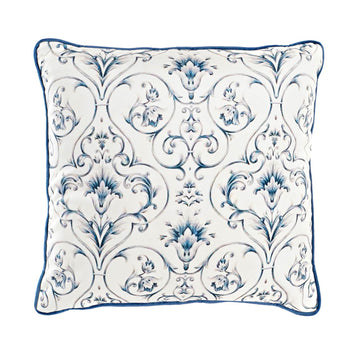 Blue Floral Pattern Cushion