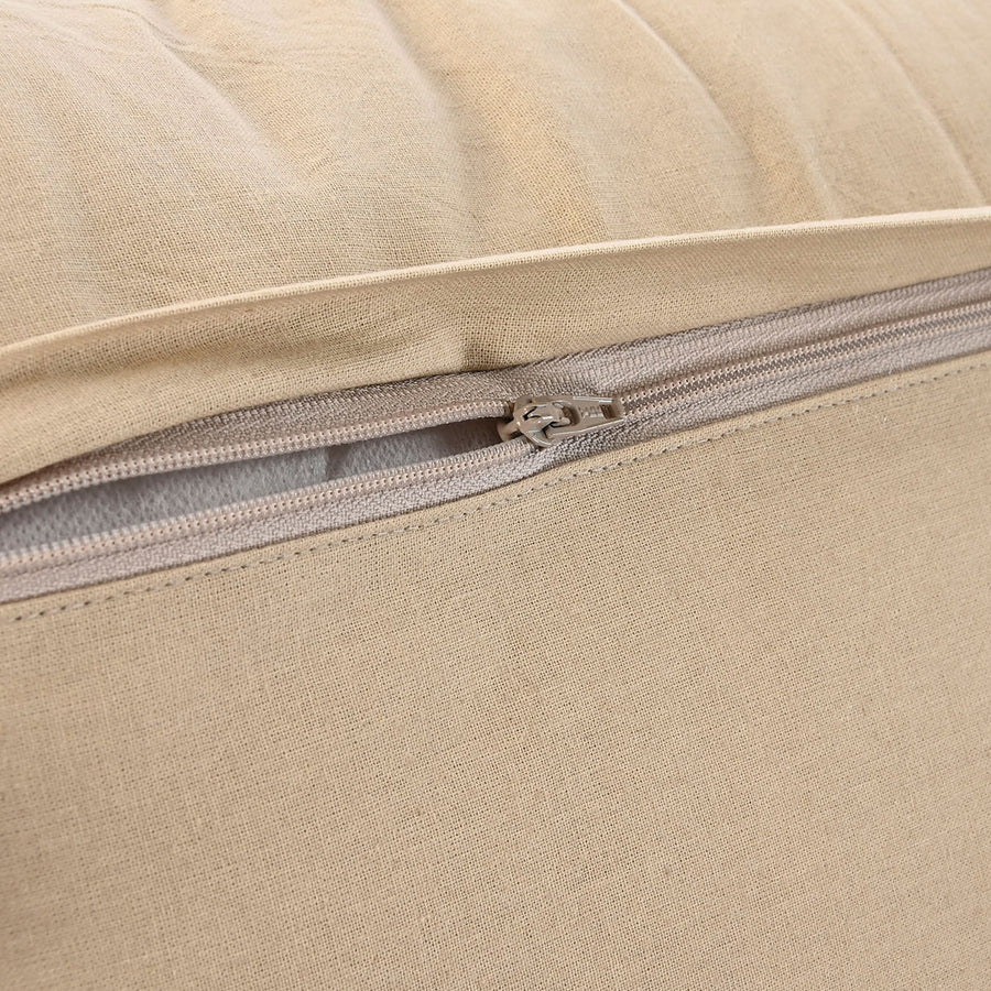 Beige & Blue Pattern Rectangular Cushion
